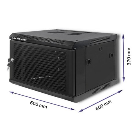 Szafa RACK 19 cali | 6U | 600 x 600 x 370 | Perforowane drzwi Szafa RACK 19 cali | 6U | 600 x 600 x 370 | Perforowane drzwi