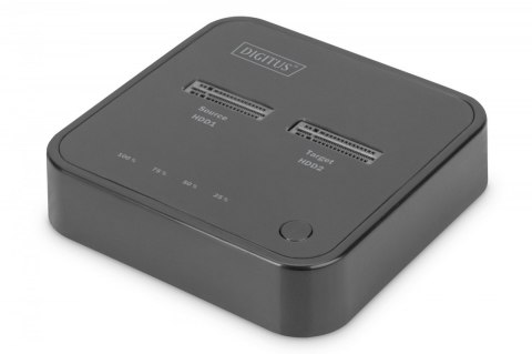 Podwójna stacja dokująca do dysków SSD M.2 NVMe z funkcją klonowania offline, USB-C, Czarna Podwójna stacja dokująca do dysków SSD M.2 NVMe z funkcją klonowania offline, USB-C, Czarna