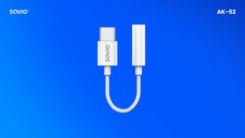Adapter USB-C - Mini Jack 3,5 mm, Samsung, AK-52 Adapter USB-C - Mini Jack 3,5 mm, Samsung, AK-52