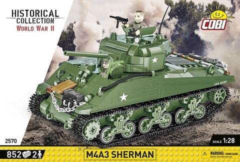Klocki Historical Collection WWII M4A3 838 elementów Klocki Historical Collection WWII M4A3 838 elementów