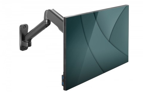 Uchwyt ścienny pojedynczy, 1xLCD, max. 32", max. obciążenie 9kg, ze sprężyną gazową, obrotowy Uchwyt ścienny pojedynczy, 1xLCD, max. 32", max. obciążenie 9kg, ze sprężyną gazową, obrotowy