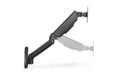 Uchwyt ścienny pojedynczy, 1xLCD, max. 32", max. obciążenie 9kg, ze sprężyną gazową, obrotowy Uchwyt ścienny pojedynczy, 1xLCD, max. 32", max. obciążenie 9kg, ze sprężyną gazową, obrotowy