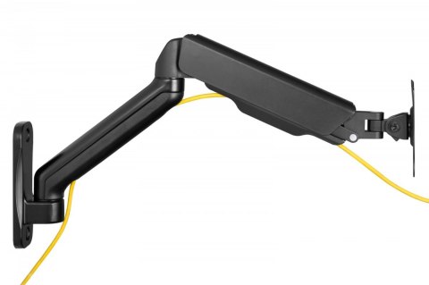 Uchwyt ścienny pojedynczy, 1xLCD, max. 32", max. obciążenie 9kg, ze sprężyną gazową, obrotowy Uchwyt ścienny pojedynczy, 1xLCD, max. 32", max. obciążenie 9kg, ze sprężyną gazową, obrotowy