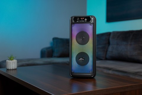 Głośnik FLAMEBOX UP MT3177 Bluetooth 5.0/FM/MP3/MicroSD/USB/RGB/RMS 14W/PMPO 600W Głośnik FLAMEBOX UP MT3177 Bluetooth 5.0/FM/MP3/MicroSD/USB/RGB/RMS 14W/PMPO 600W